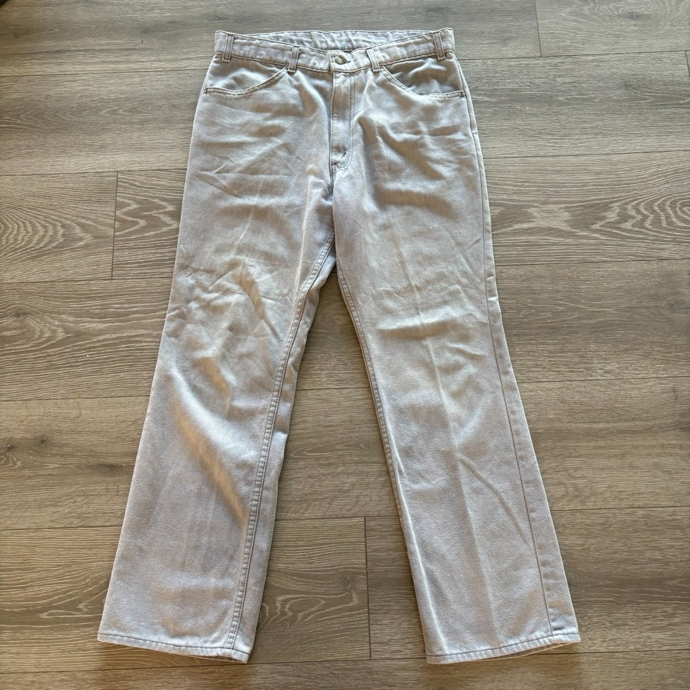 Levi's Mens Gray All Day Comfort USA Made Denim Jeans Sz 34x29 Vintage 80's